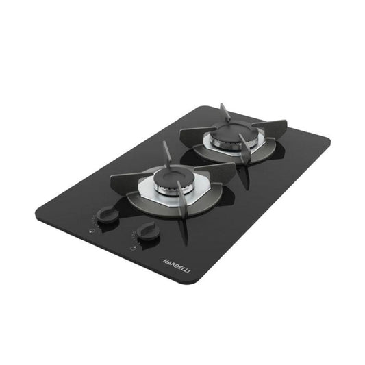 Fogão Cooktop Vidro Gás 2 Bocas Simples Safe Ferro Flange Inox Safe2 Bivolt - Nardelli 27011201-00