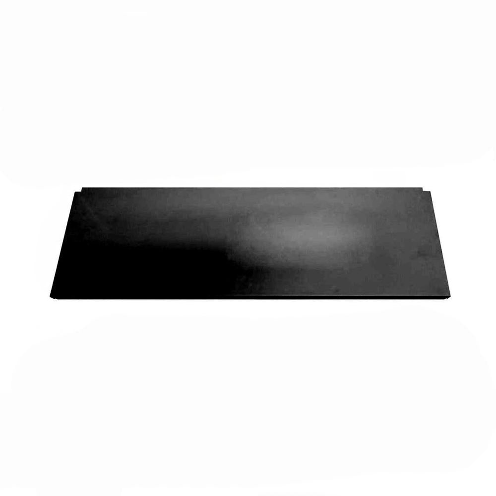 Bandeja Prateleira Ponta 30x73 Gôndolas New Plus Preto Porta Etiqueta Amarelo - SA Gôndolas