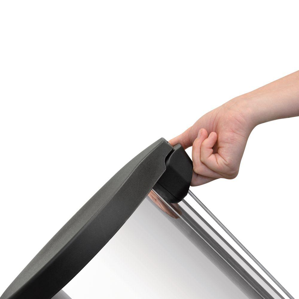 Lixeira Aço Inox Polido New Com Pedal 12 Litros Tampa Plástica - Tramontina 94538712