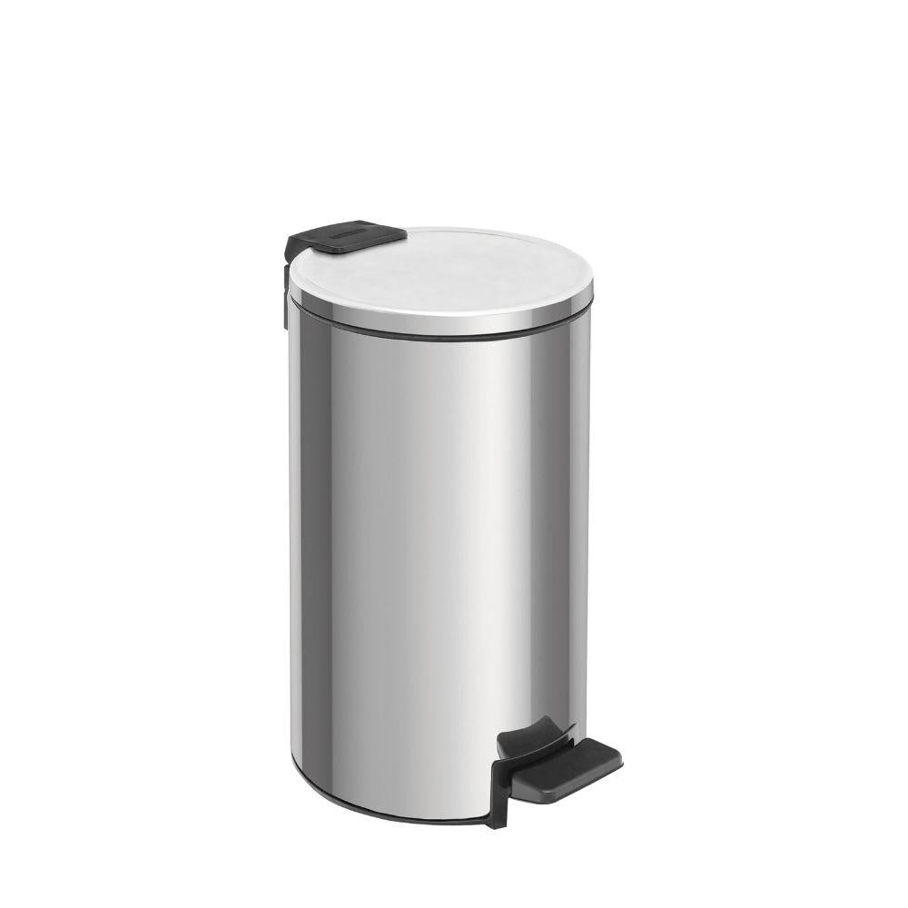 Lixeira Com Pedal Tramontina Loop Inox Acabamento Polido e Balde Interno 5L - Tramontina 94547005