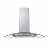Coifa e Depurador Ilha em Inox e Vidro Curvo 90cm CIVC90 220V - Nardelli 50011410-2