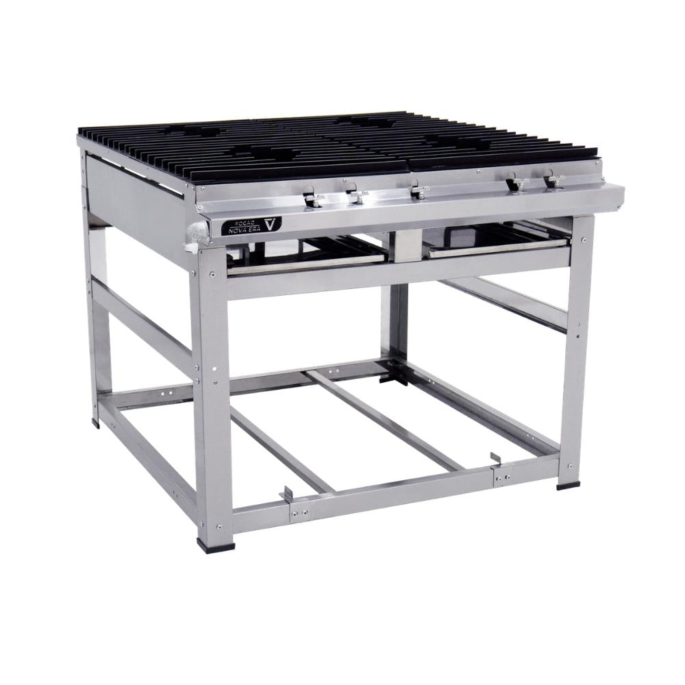 Fogão Industrial Gás Nova Era Inox 4 Bocas 4 Queimadores Grandes Nev22 4g - Venâncio 57473