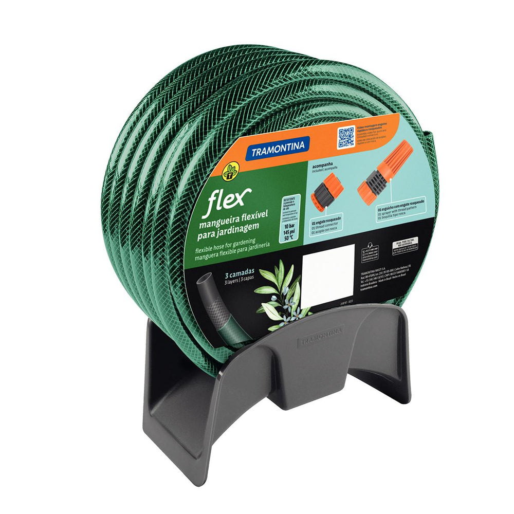 Lavadora Lava Jato Alta Pressão 1800w 220v + Mangueira Verde Pvc 20m Com Acessórios - Tramontina