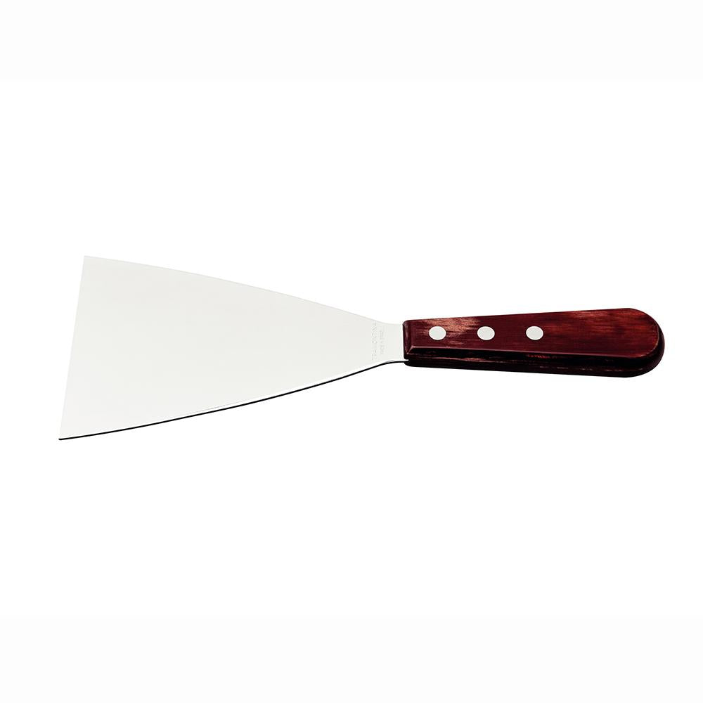 Espátula Fritura Para Chapa Lâmina Inox Cabo Madeira Polywood Vermelho 5" - Tramontina 21166175