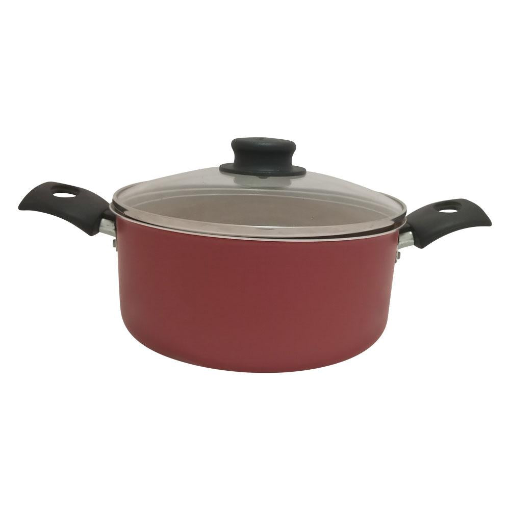 Semi - Caçarola Turim Alumínio Antiaderente Vermelho 20cm 2,8L PTV2 - Tramontina 20261720