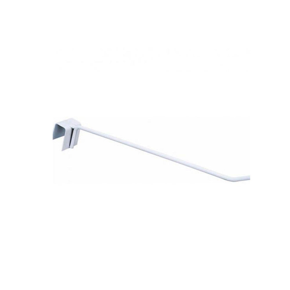 Kit 12 Ganchos 30cm Simples Branco New Plus Para Gôndolas e Prateleiras – SA Gôndolas