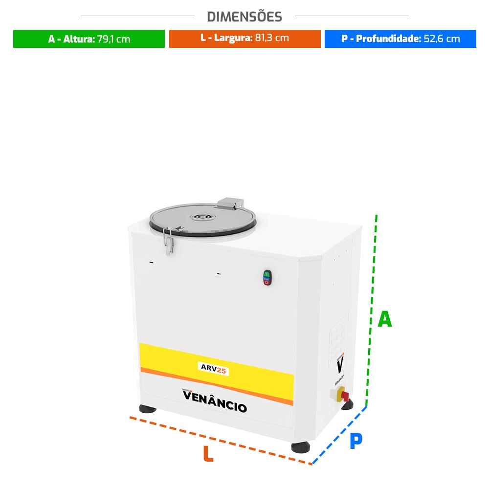 Amassadeira Rápida 25 Kg Masseira Industrial 3 CV ARSV25 220V - Venâncio 16859