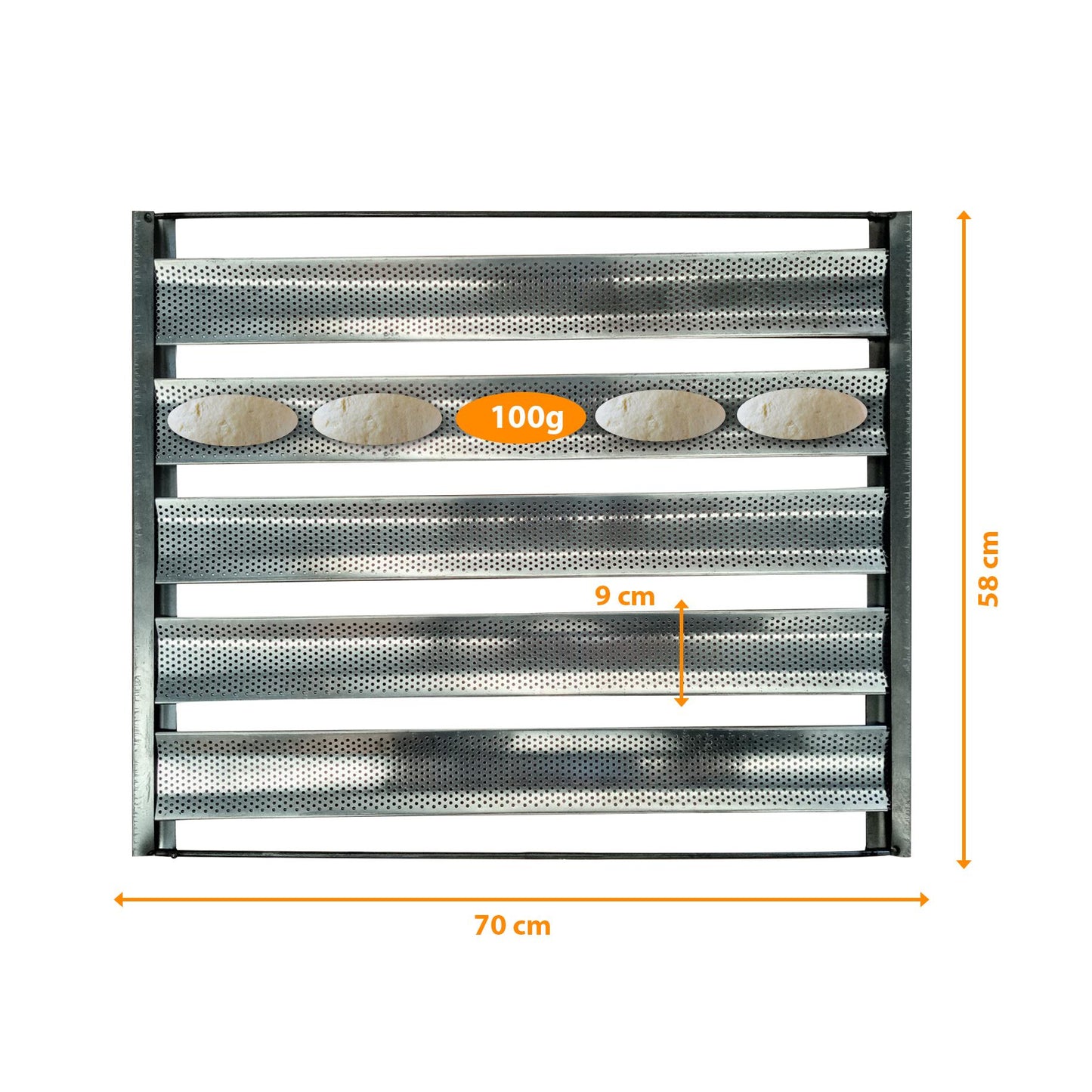 Kit - Forno Turbo á Gás 8 Esteiras PRP-8000 G2 Bivolt + 8 Esteiras - Progás