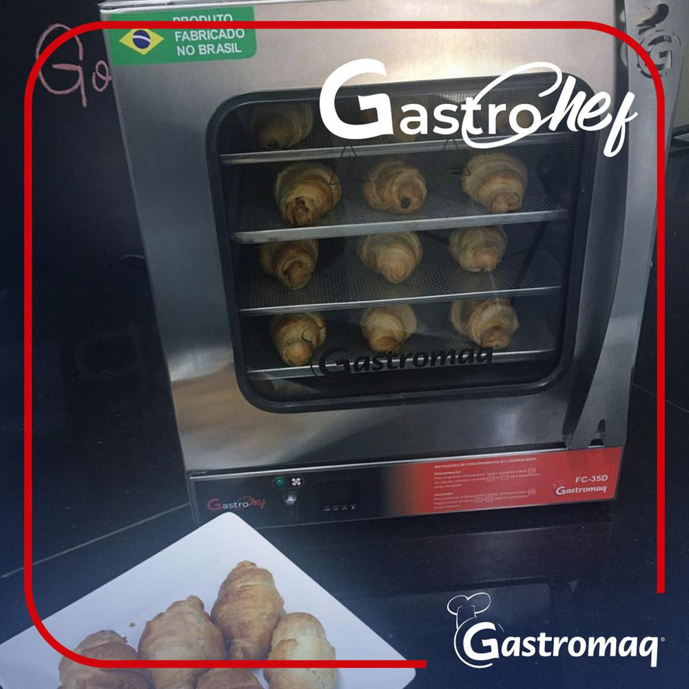 Forno Turbo Elétrico Convector Cocção Inox Digital FC35 D 220V - Gastromaq