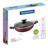 Panela Wok Alumínio 28cm Loreto Vermelho - Tramontina
