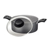 Fogão Industrial 2 Bocas com Forno Bravo Preto Venâncio + 2 Caçarolas Tramontina Turim
