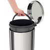 Lixeira Inox Polido Prime Brasil com Pedal 12 Litros Balde Interno Removível - Tramontina 94538112