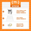Kit - Forno Gás Industrial Roma Inox Firi90 + Grade Extra + Kit Gás