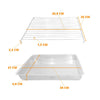 Assadeira Retangular 5,2l Com Grelha para Carnes Doméstica 39x27x5 4480 - Alumínio Abc