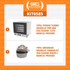 Kit Metálico - Forno Turbo Prp-004 127v + Mexedor Prmog-07 Bivolt - Progás