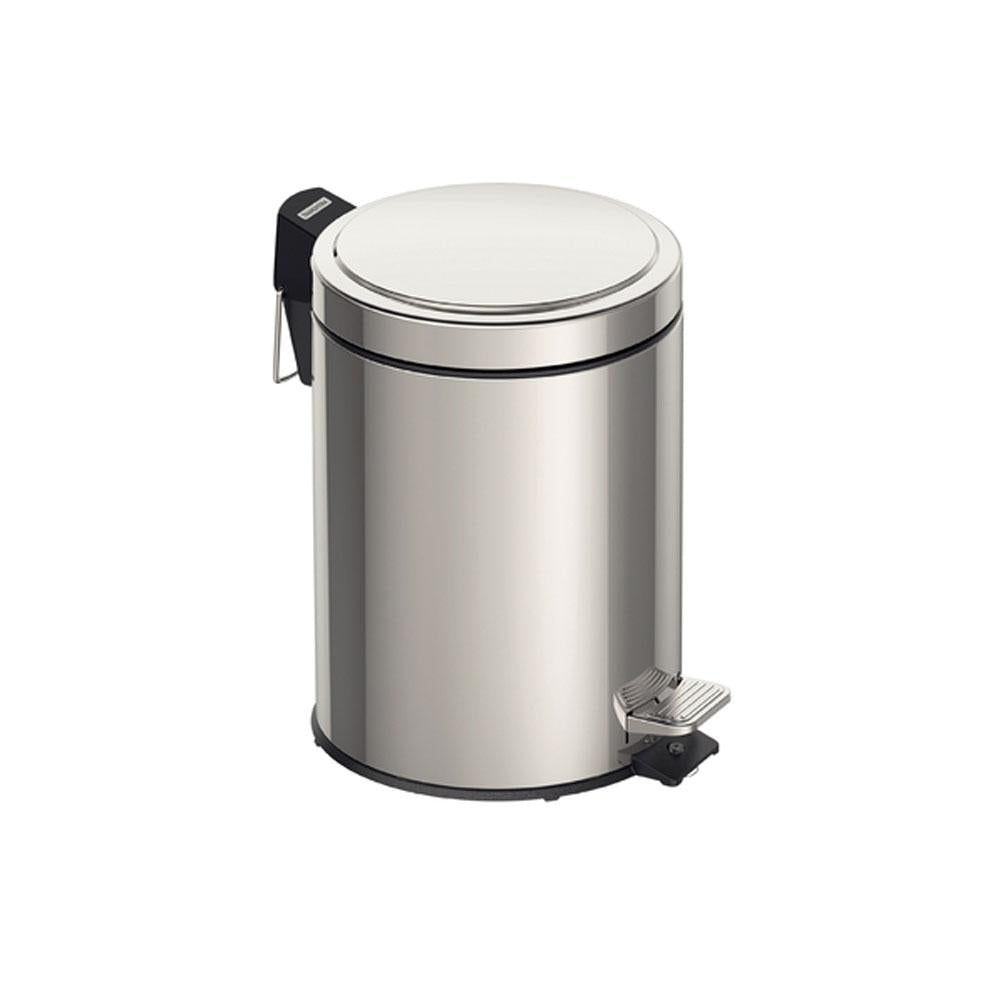Lixeira Aço Inox Polido Prime Brasil com Pedal 5 Litros Balde Interno - Tramontina 94538105