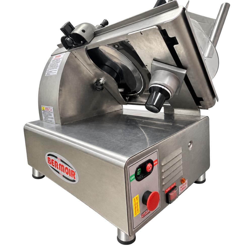 Seminovo - Cortador de Frios Automático Lâmina 300 mm em Aço Inoxidável BM18 NR PF 127/220V BERMAR