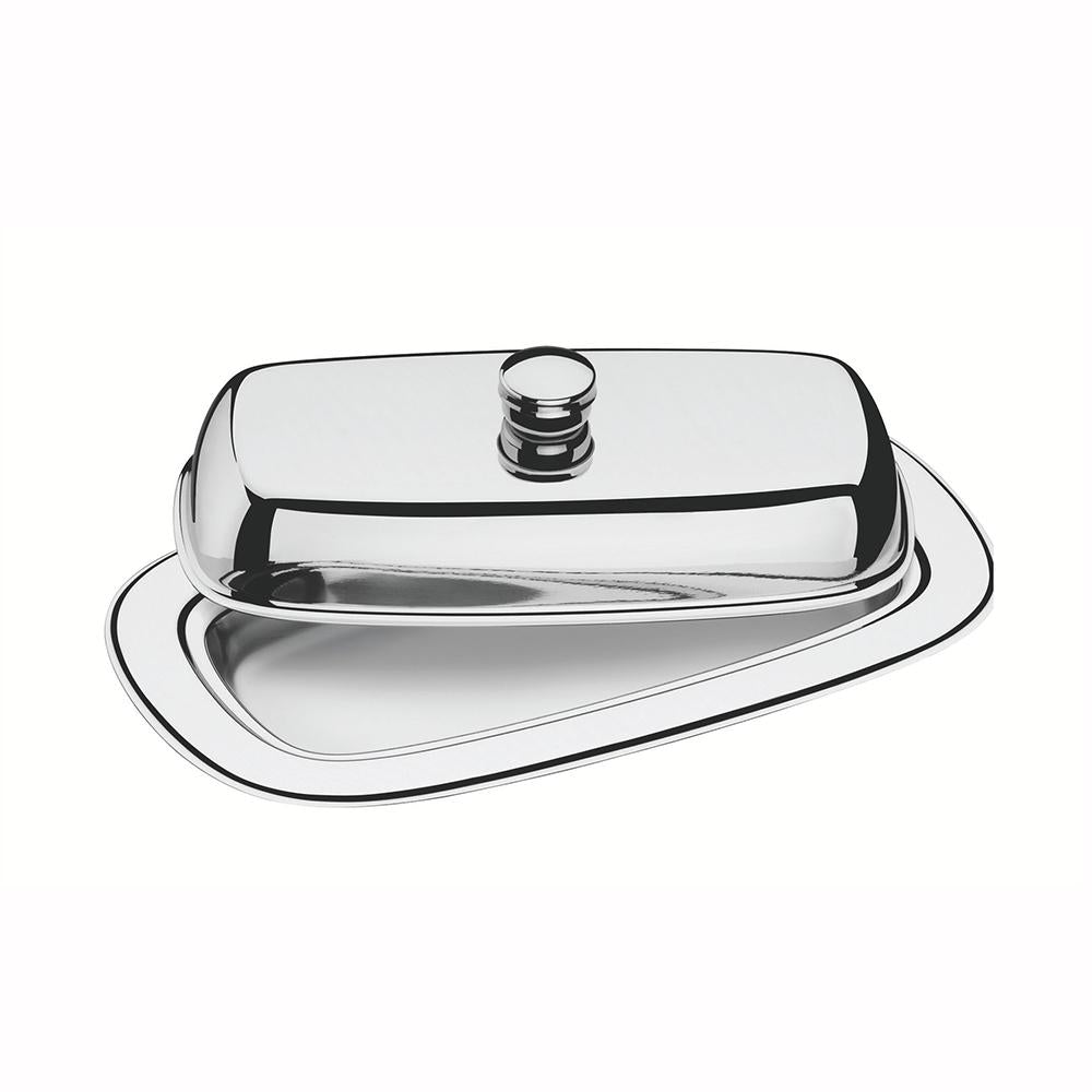 Manteigueira Inox Com Tampa Service Para Armazenar Manteiga Retangular - Tramontina 61424000