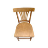 SEMINOVO - Cadeira Madeira Lira Pés Retos Mogno Sem Estofado - Disa Móveis