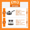 Panela Turim Alumínio Antiaderente 18cm 1,4l Ptc + Moedor de Sal e Pimenta Churrasco - Tramontina