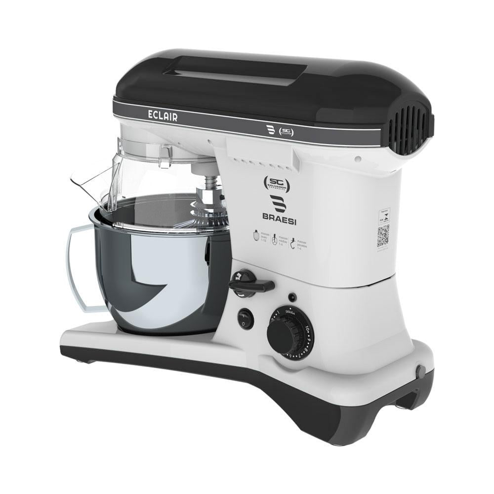 Batedeira Planetária Profissional Eclair 10 Velocidades 5l 1500w Bp-500 Preta Bivolt - Braesi