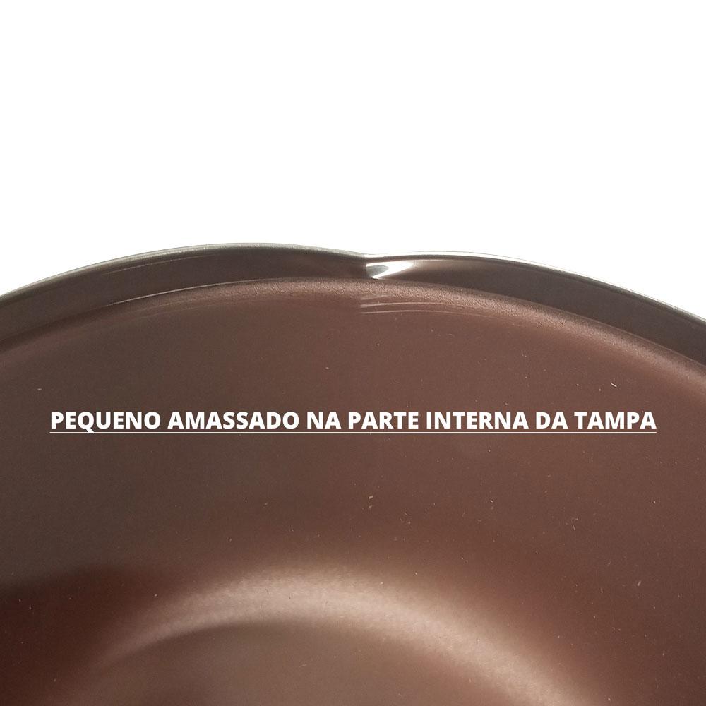Semi - Panela Paris Alumínio Interno Antiaderente Externo Poliéster Preto 20cm 2,9L PATP4 Tramontina