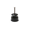 Kit 100 Roldanas Isoladas Preta C/prego 36mm Para Arames Eletrificados em Pead RD36 -ZEBU 2783-9
