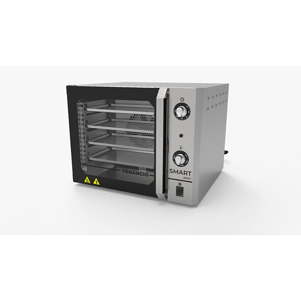 Forno Turbo Convector Elétrico Smart Basic 4 Esteiras Inox e Painel Inox FCSB4E - Venâncio 220V