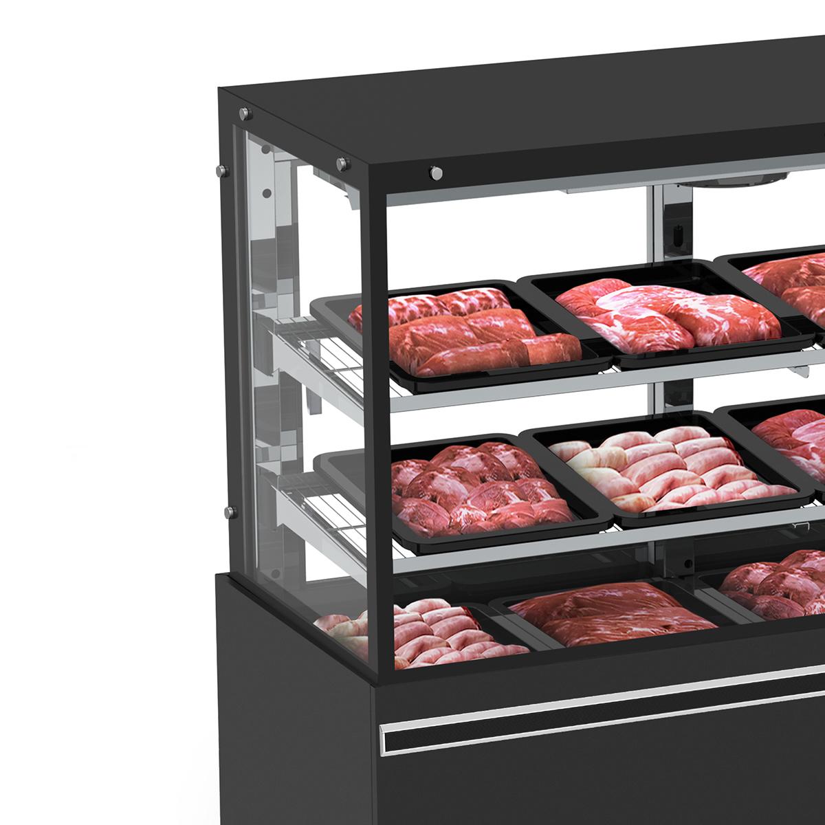 Expositor De Açougue Profissional Prateleira Ar Forçado 1,5m EAVTP1500AF 220V - Refrimate