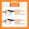 Kit - Panela de Pressão 6l Aço Linha Solar + Panela de Pressão 6l Aço Linha Solar - Tramontina