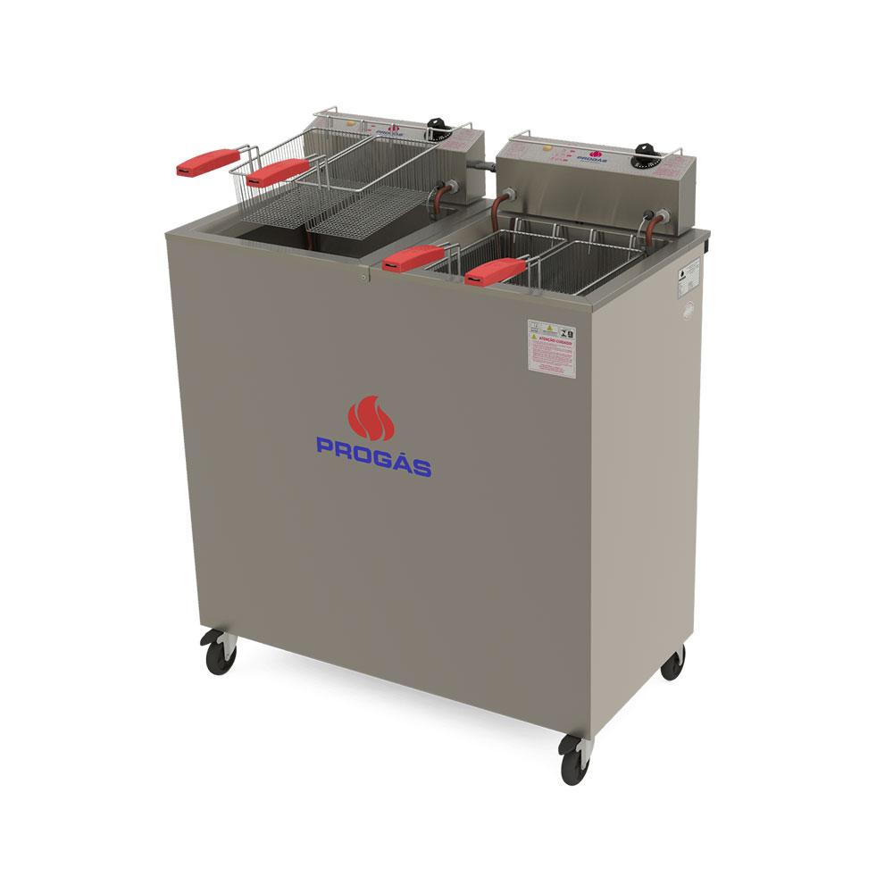 Fritador Elétrico 3500W Água e Óleo Pr-200e 18L Individual Progás 220V e Cortador de Legumes