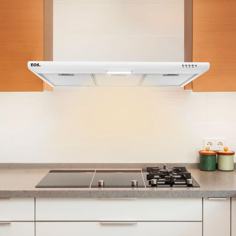 Depurador e Exaustor De Parede Cheff Gourmet Branco 60cm ECO60DB 220V - EOS B163441