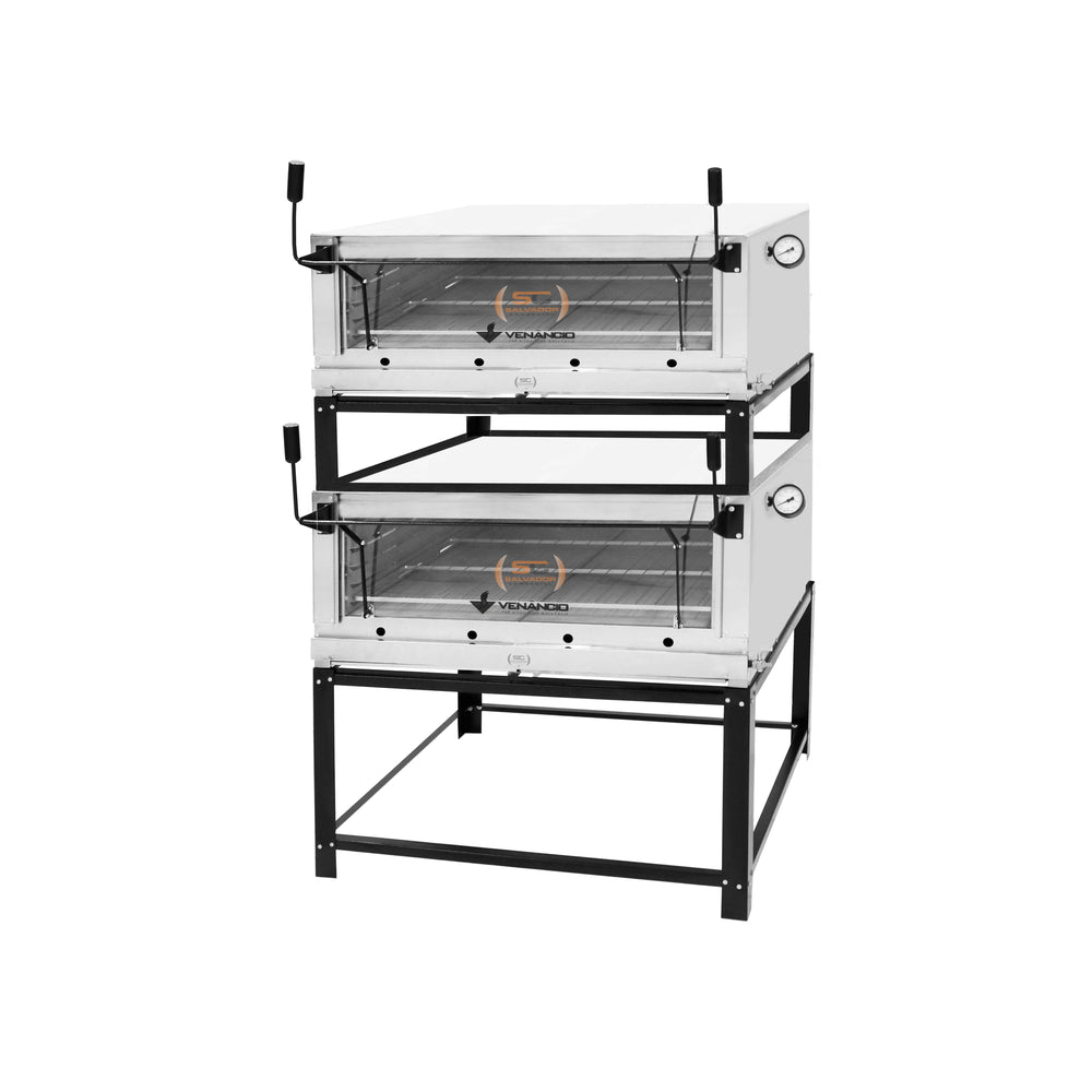 Forno Lastro Refratário a Gás Industrial Roma Inox Duplo FIRID110 - Venâncio