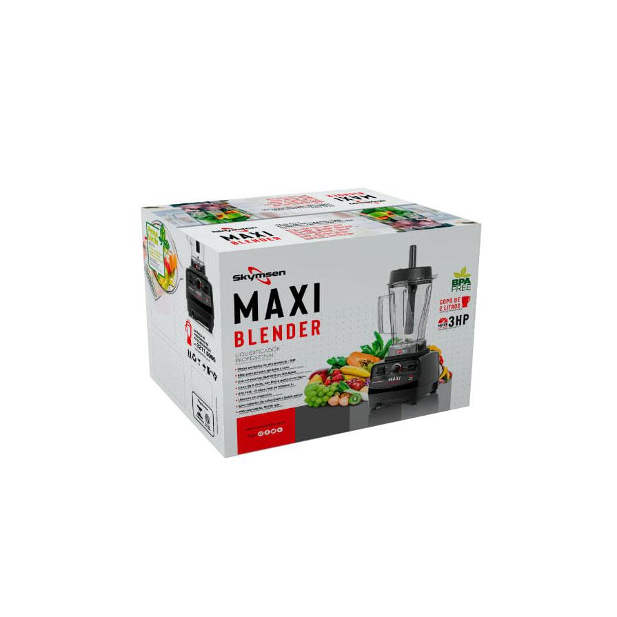 Liquidificador Maxi Blender Alta Rotação Com Variador 2l Grafite Bm2 - Skymsen 127v