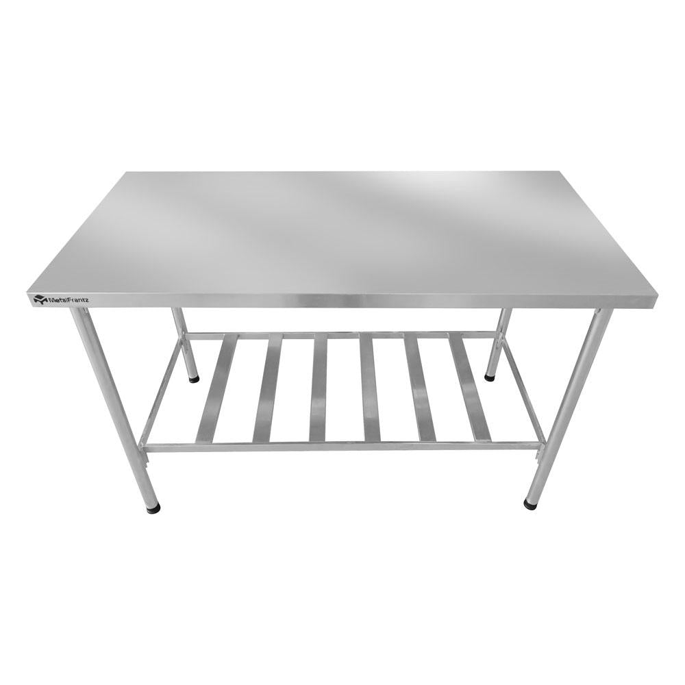 Mesa Bancada De Apoio Inox 430 Desmontável 140x70cm Multiuso – Metal Frantz
