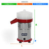 Extrator de Suco Comercial e Doméstico Vermelho Corpo Inox 300w Esl 127v - Metvisa