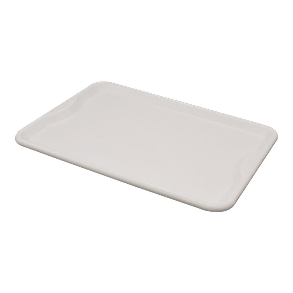 Conjunto 3 Bandejas Plásticas Self-Service Refeição 48 x 32,5 x 2 BR-100 Branca - Della Plast
