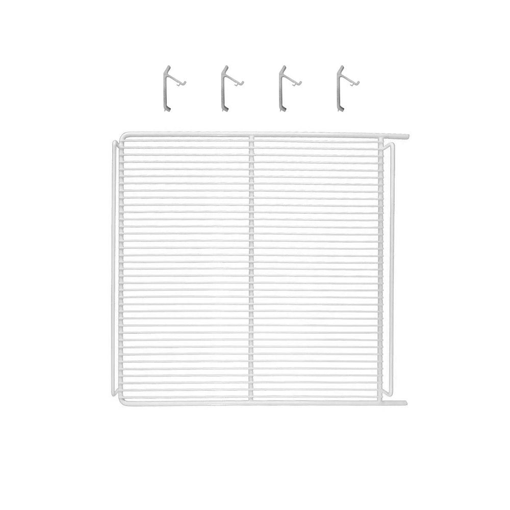 Kit Grade Prateleira Para Visa Branca Modelo VN25/28 VB25/28 VF28 + 4 Ganchos Suporte - Metalfrio