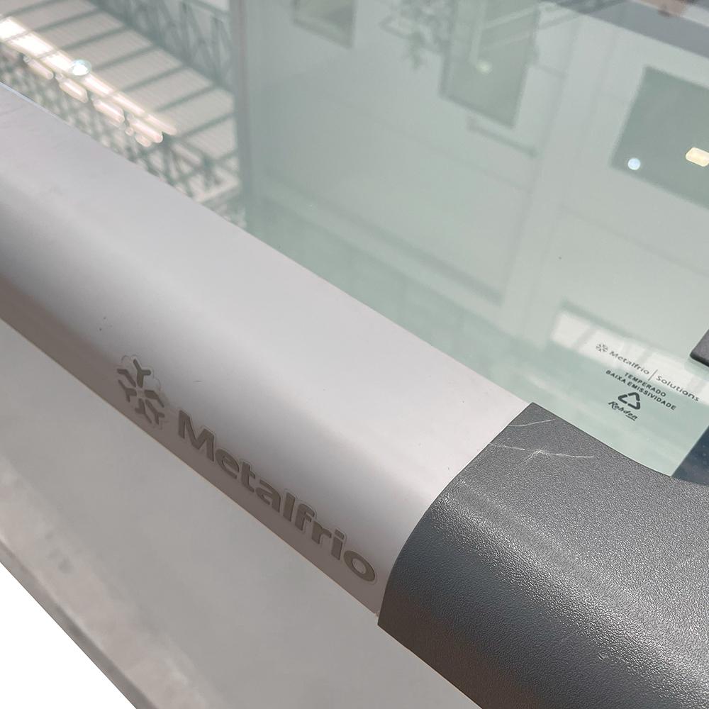 Semi Novo - Freezer Horizontal Tampa de Vidro Congelados 318 Litros Nf40 - Metalfrio 127v