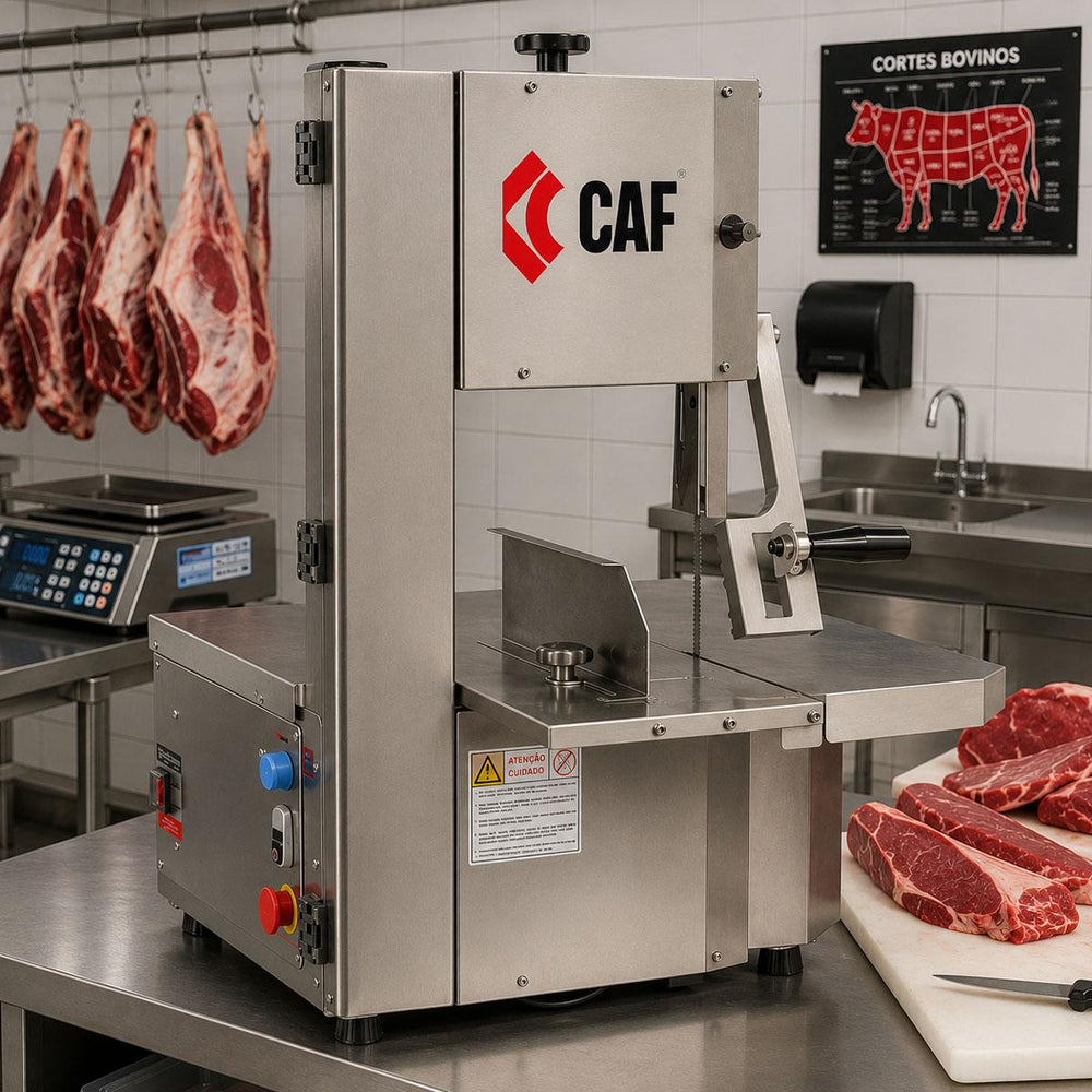 Serra Fita Comercial Inox 430 de Mesa 1,74m Carne e Ossos 0,75cv Sfo 1,74 220v - Caf S1742313034