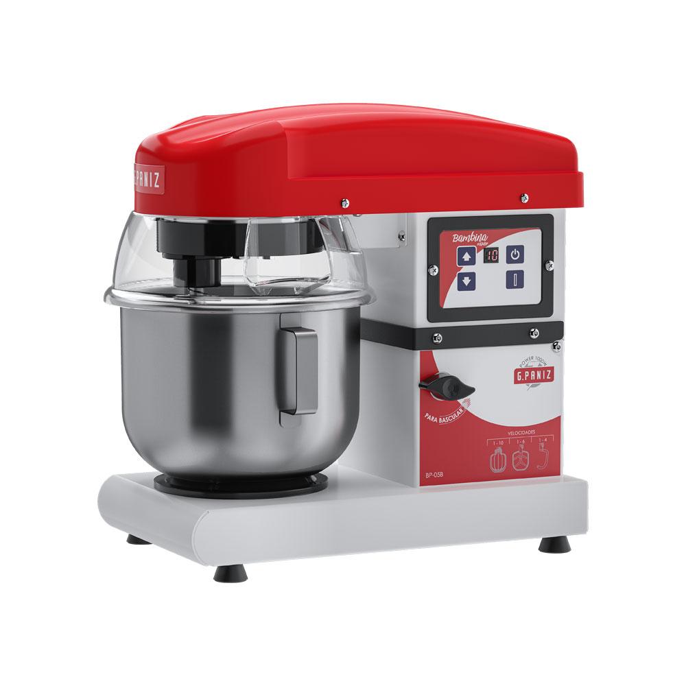 Batedeira Planetária Industrial Epóxi Digital 5L e 10 Velocidades Bambina Branca BP 05 B Bivolt - GPaniz