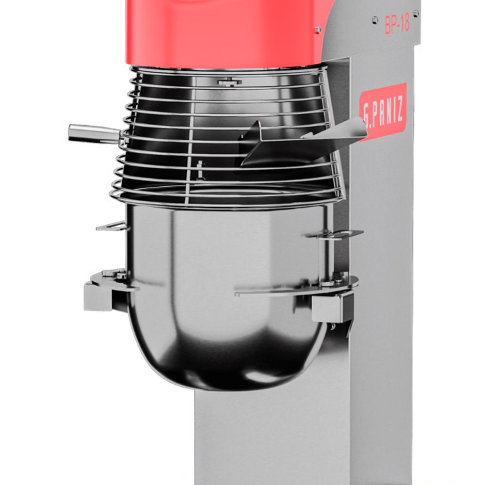 Batedeira Planetária de Coluna 18L Profissional 4 Velocidades 1cv Inox BP 18 G2 I 220v - Gpaniz 39742
