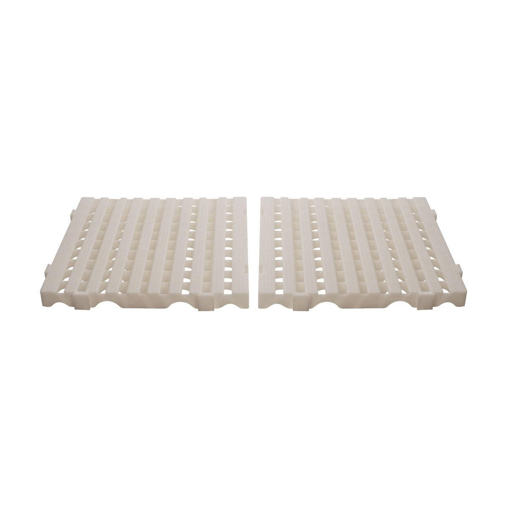 Conjunto Estrado Piso Plástico 2 Unidades 4,5x50x50 Natural - Della Plast