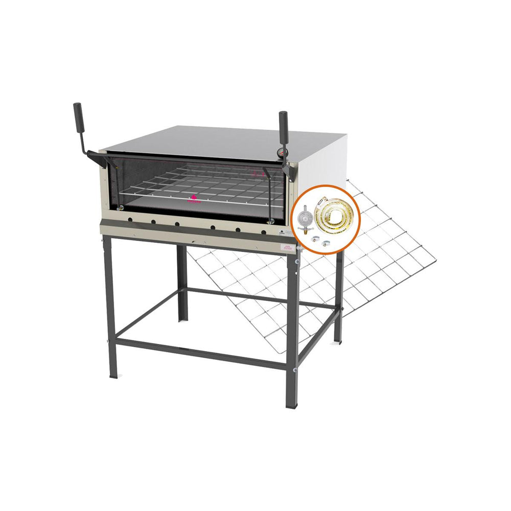 Kit Forno De Lastro a Gás Refratário PRP-900G + Grade Extra + Kit Gás - Progás