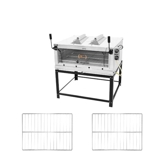 Forno Gás Industrial Infravermelho Refratária Roma Inox Firiv110 + 2 Grades Extras - Venâncio