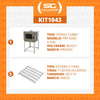 Forno Turbo a Gás 5 Níveis Prp-5000 Bivolt + 5 Esteiras Alumínio 50g 58x70 - Progás