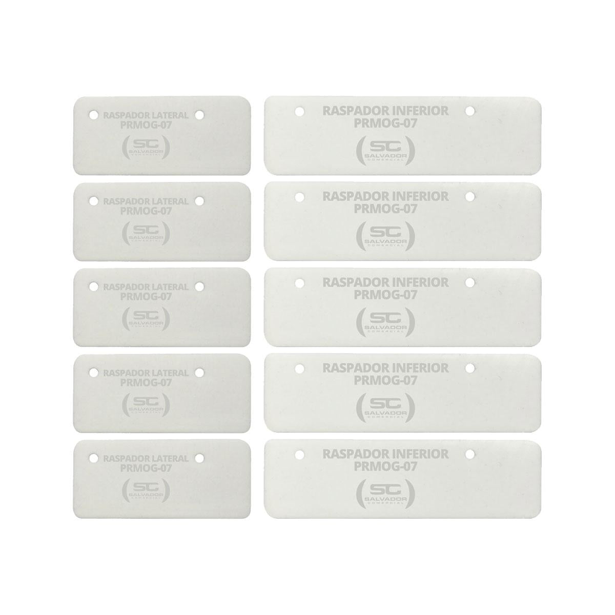 Kit - 5 Pares de Raspadores Silicone Prmog07 Mogmix - Progás