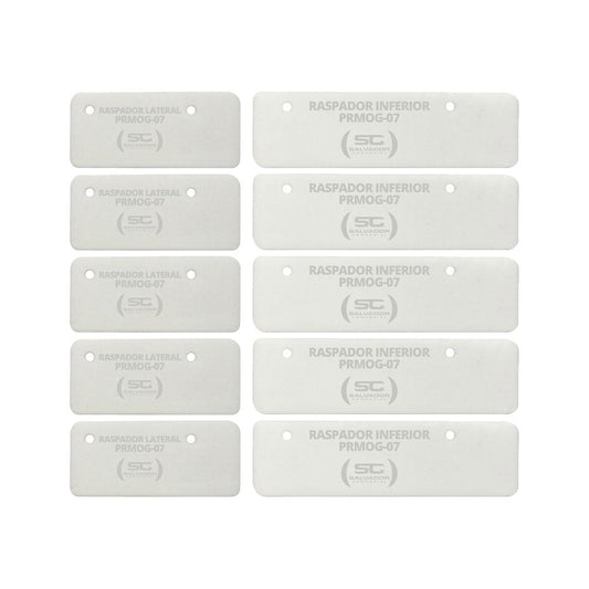 Kit - 5 Pares de Raspadores Silicone Prmog07 Mogmix - Progás