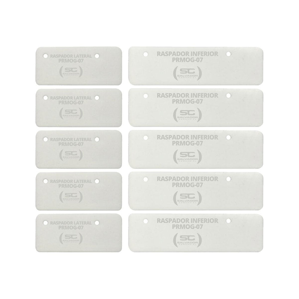 Kit - 5 Pares de Raspadores Silicone Prmog07 Mogmix - Progás