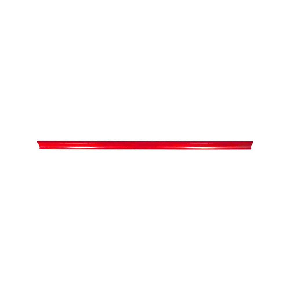 Kit 10 Porta Etiquetas Simples 90cm Vermelho Com Acrílico New Plus - SA Gôndolas